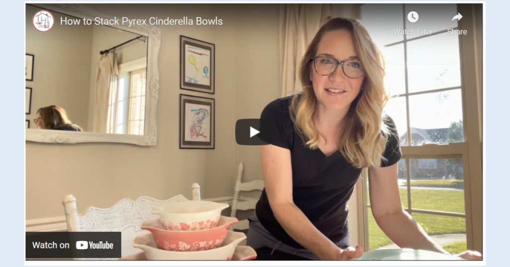 How to Stack Pyrex Cinderella Bowls